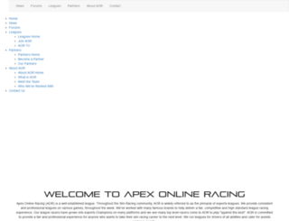 apexonlineracing.com screenshot