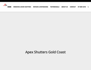 apexshutters.com.au screenshot