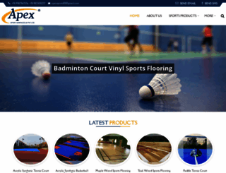 apexsportsurfaces.in screenshot