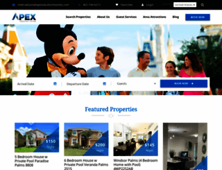 apexvacationhomes.com screenshot
