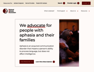 aphasia.org screenshot