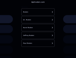 aphroden.com screenshot