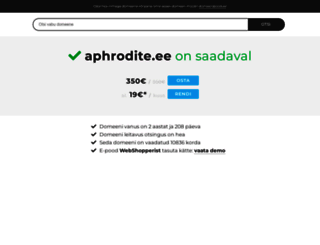 aphrodite.ee screenshot