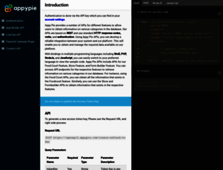 api.appypie.com screenshot