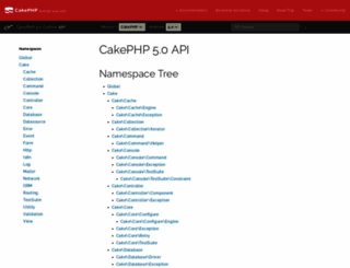 api.cakephp.org screenshot