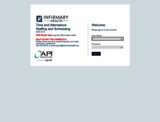 api.infirmaryhealth.org screenshot