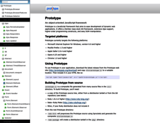 api.prototypejs.org screenshot