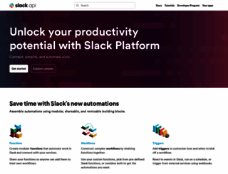 api.slack.com screenshot