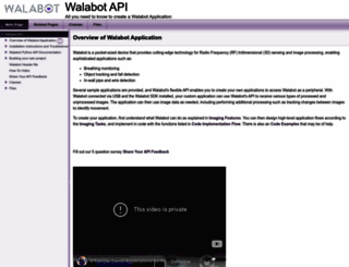 api.walabot.com screenshot