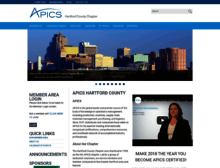 apics-hartford.org screenshot