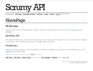 apidoc.scrumy.com screenshot