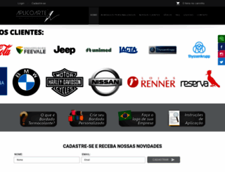 aplicoarte.com.br screenshot