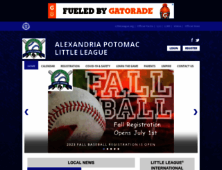 apllbaseball.org screenshot