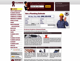 aplumbers.com screenshot