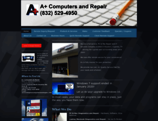 apluscomputersandrepair.com screenshot