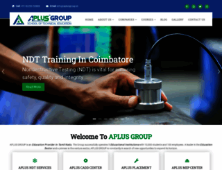 aplusgroup.in screenshot