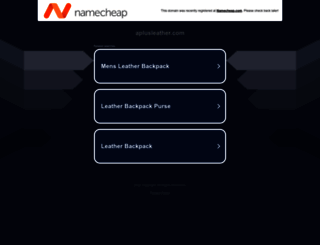 aplusleather.com screenshot