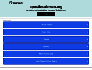 apostlesuleman.org screenshot