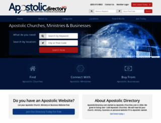 apostolic-churches.com screenshot