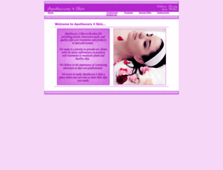apothecary4skin.com screenshot