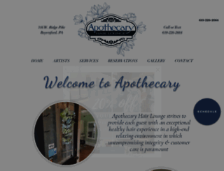 apothecaryhair.com screenshot
