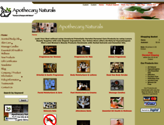 apothecarynaturals.com screenshot