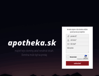 apotheka.sk screenshot