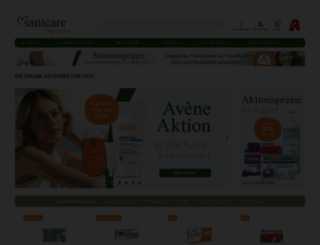 apotheke.sanicare.de screenshot