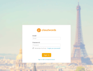 app-stage.cloudwords.com screenshot