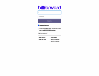 app.billforward.net screenshot