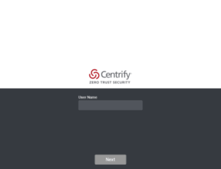 app.centrify.com screenshot