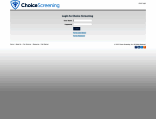 app.choicescreening.com screenshot
