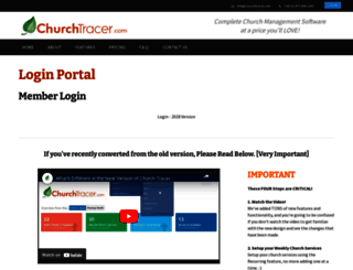 app.churchtracer.com screenshot