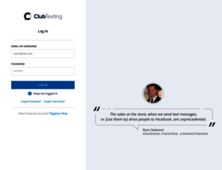 app.clubtexting.com screenshot