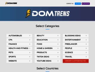 app.domtrens.com screenshot