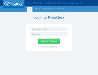 app.frostbox.com screenshot
