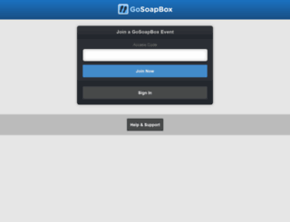 app.gosoapbox.com screenshot