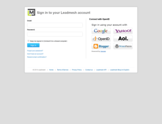 app.leadmesh.com screenshot
