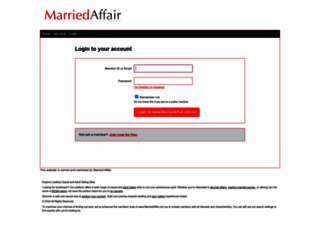 app.marriedaffair.com.au screenshot