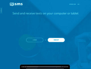 app.mysms.com screenshot