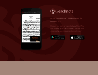 app.peachnote.com screenshot