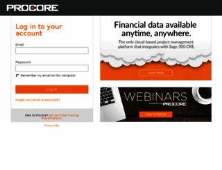 app.procore.com screenshot