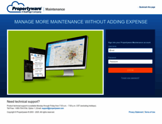 app.propertywaremaintenance.com screenshot