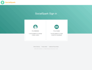 app.socialspark.com screenshot