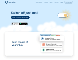 app.spamdrain.net screenshot