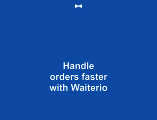 app.waiterio.com screenshot