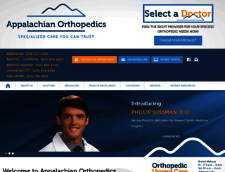 appalachianorthopedics.com screenshot