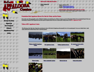 appaloosacentre.com screenshot