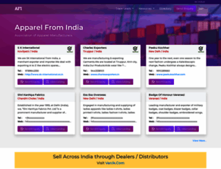 apparel-india.com screenshot