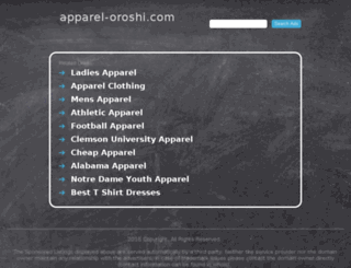apparel-oroshi.com screenshot